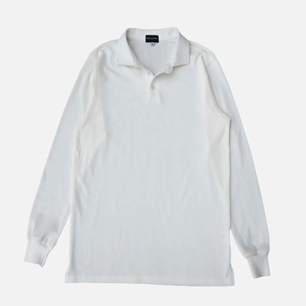 White Long Sleeved Polo Shirt