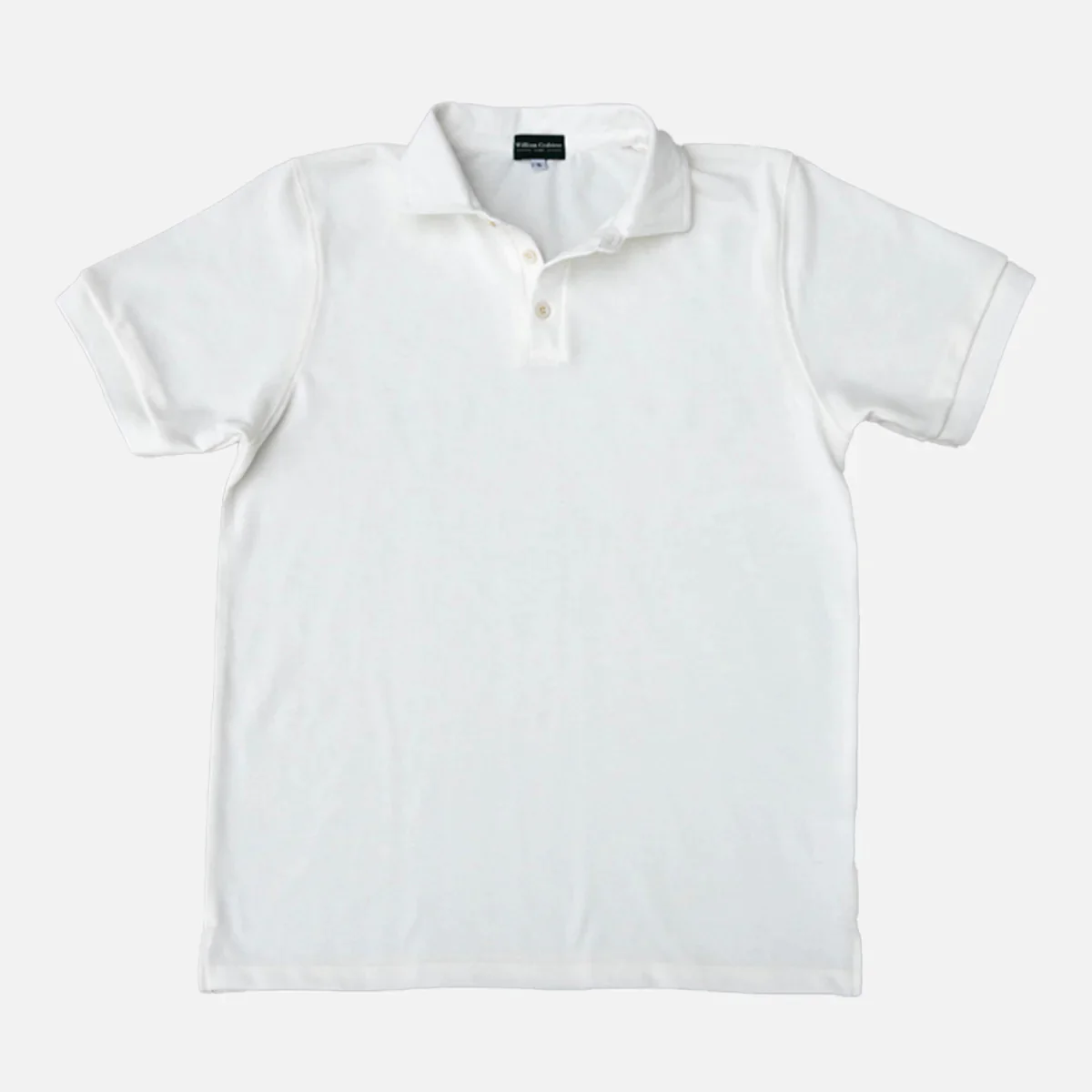 White Short Sleeved Polo Shirt