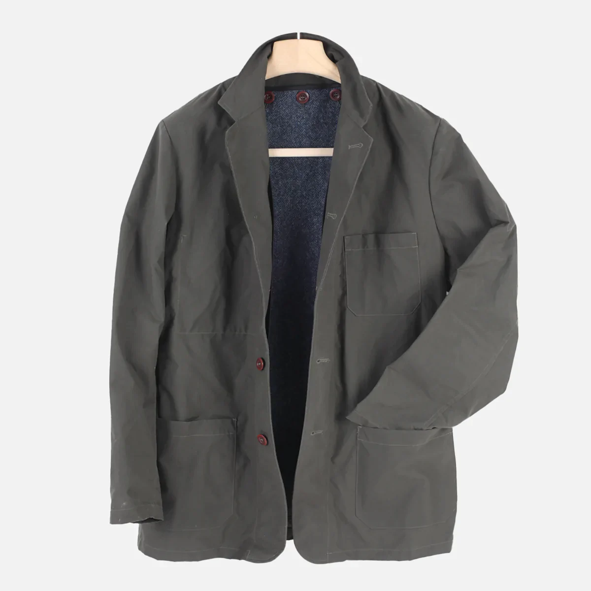 Olive Green Waxed Lowgill Jacket